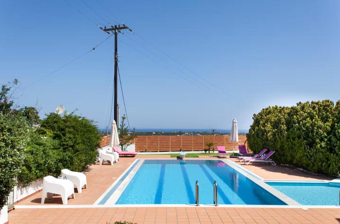 Artemis Luxury Villa - Hersonissos Private Pool Oasis Buitenkant foto